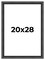 Refined Black Picture Frame - UV Acrylic, Foam Board Backing, Hanging Hardware